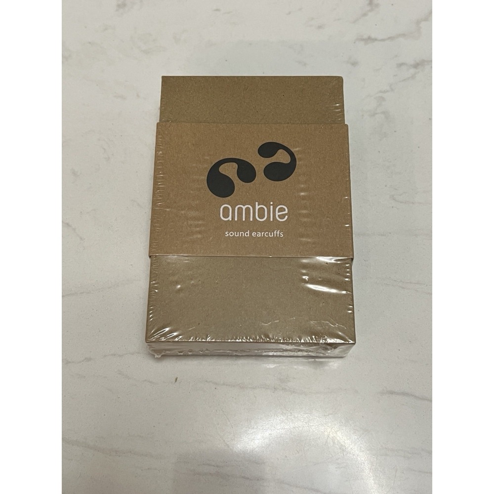Ambie Sound Earcuffs Bluetooth Wireless Open Ear Earbuds Charging Case Black